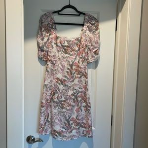 Rebecca Minkoff floral square neck floral short dress